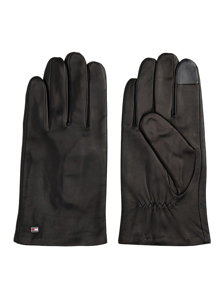 Tommy Hilfiger Hilfiger Flag Leather Gloves - Imagen 1 de 4