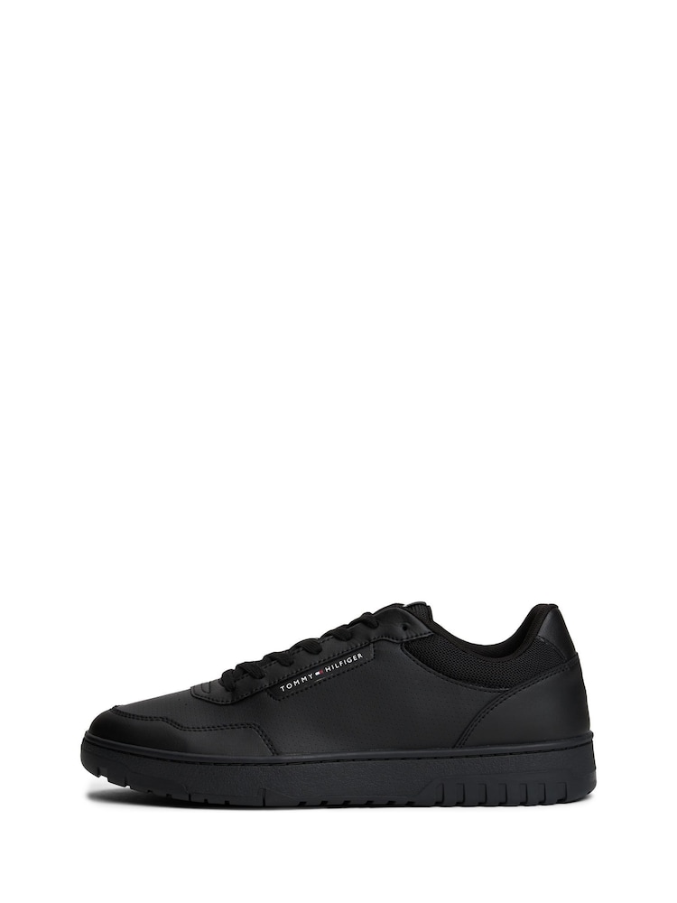 Tommy Hilfiger Black Cleat Basketball Trainers With Leather - Image 1 of 7