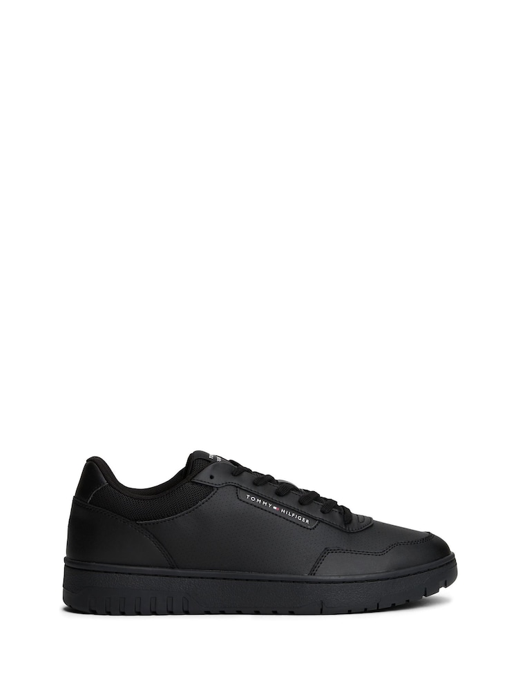 Tommy Hilfiger Black Cleat Basketball Trainers With Leather - Image 2 of 7