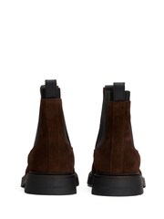 Tommy Hilfiger Brown Lightweight Suede Chelsea Boots - Image 4 of 6