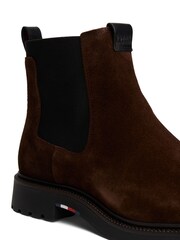 Tommy Hilfiger Brown Lightweight Suede Chelsea Boots - Image 6 of 6