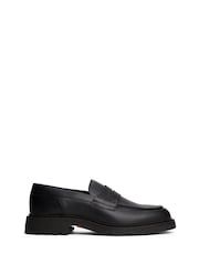 Tommy Hilfiger Black Lightweight Leather Loafers - Image 1 of 6