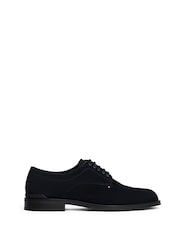 Tommy Hilfiger Blue Suede Derby Shoes - Image 1 of 6