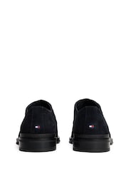 Tommy Hilfiger Blue Suede Derby Shoes - Image 4 of 6