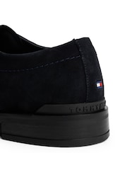 Tommy Hilfiger Blue Suede Derby Shoes - Image 5 of 6