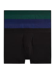 Tommy Hilfiger Blue 3 Pack Everyday Luxe Tonal Waistband Trunks - Image 1 of 7