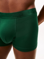 Tommy Hilfiger Blue 3 Pack Everyday Luxe Tonal Waistband Trunks - Image 4 of 7