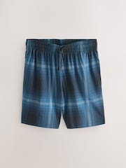 Black/Navy Blue Jersey Check Short Sleeve Pyjamas Set 3 Pack - Image 8 of 12