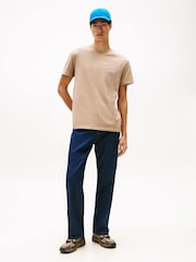 Tommy Jeans Brown Signature Back Logo Jersey T-Shirt - Image 3 of 5
