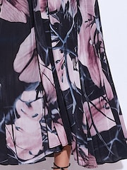 Religion Black Florence Wrap Maxi Dress With Full Skirt In Dark Floral - Image 5 of 5