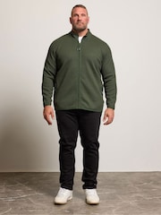 BadRhino Big & Tall Green Textured Full Zip Jacket - Image 3 of 7