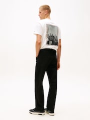 Tommy Jeans Black Otis Overdyed Black Straight Leg Jeans - Image 4 of 5