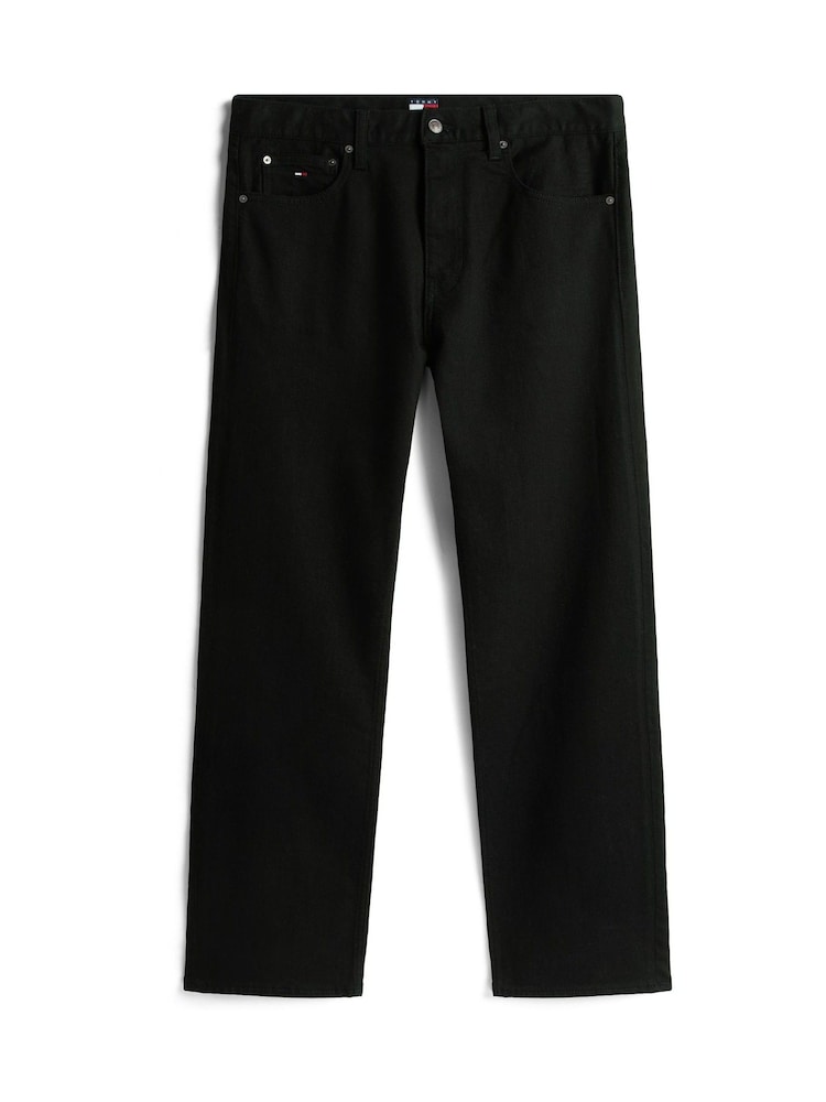 Tommy Jeans Black Otis Overdyed Black Straight Leg Jeans - Image 5 of 5