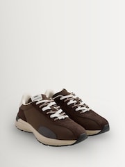 Stepney Workers Club Dark Brown Legion Trainers - Image 3 of 6