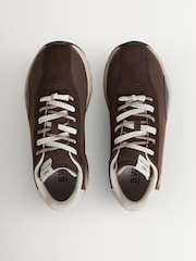 Stepney Workers Club Dark Brown Legion Trainers - Image 4 of 6