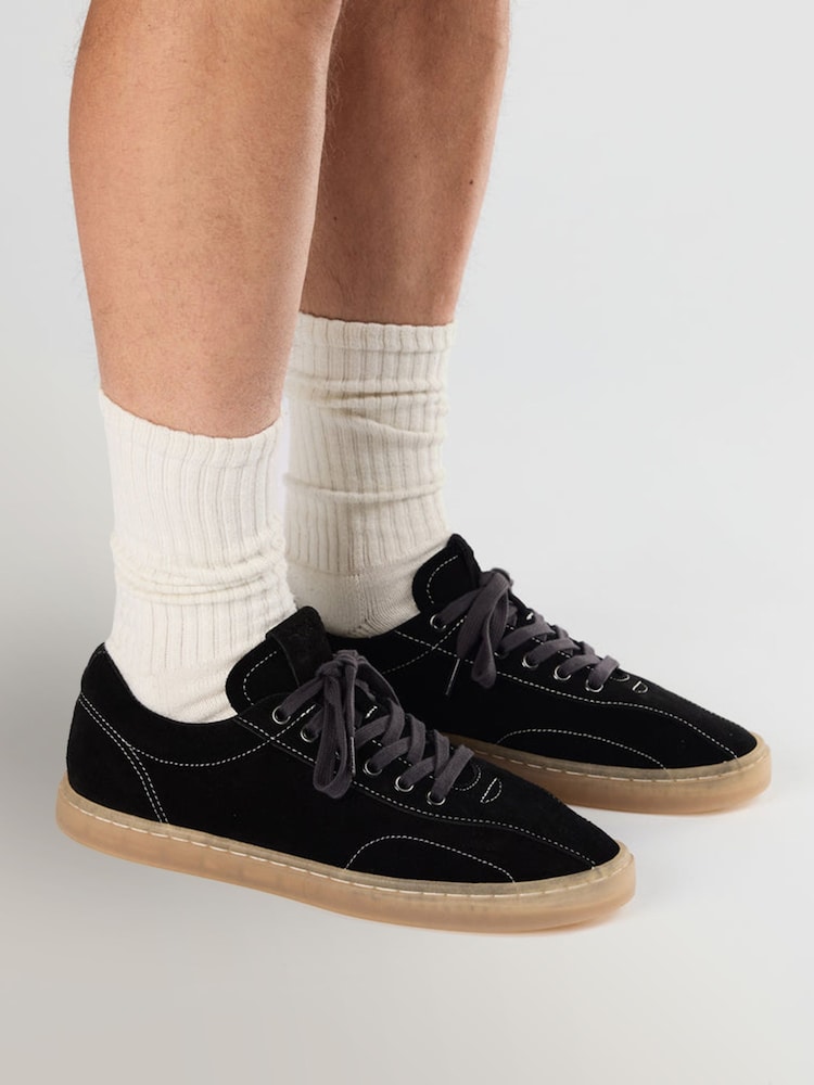 Stepney Workers Club Black Surma Gum Trainers - Image 1 of 6 Stepney Workers Club Black Surma Gum Trainers - Image 1 of 6