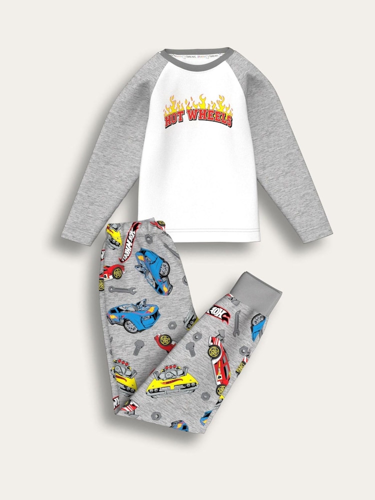 Brand Threads Black Hot Wheels Pyjamas Set - Image 1 of 2 Brand Threads Black Hot Wheels Pyjamas Set - Image 1 of 2