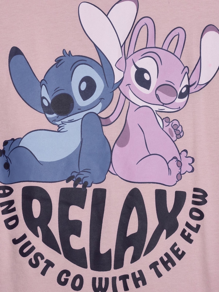 Brand Threads Pink Ladies Disney Stitch Pyjamas Set - Image 10 of 10 Brand Threads Pink Ladies Disney Stitch Pyjamas Set - Image 10 of 10
