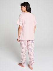 Brand Threads Pink Ladies Disney Stitch Pyjamas Set - Image 4 of 10