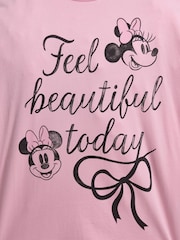 Brand Threads Pink Ladies Minnie Mouse Pyjamas Set - Image 3 of 3