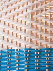 Designers Guild Cobalt Brera Rattan Ceiling Pendant - Image 3 of 5