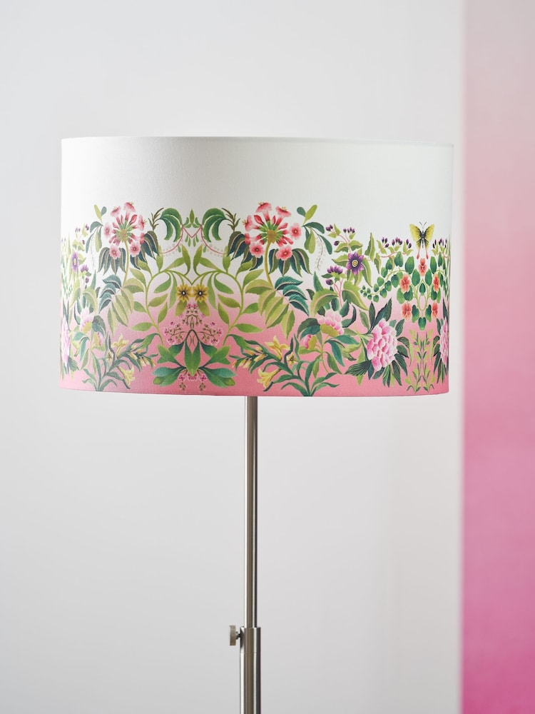 Designers Guild Fuchsia Ikebana Drum Shade - Image 1 of 4 Designers Guild Fuchsia Ikebana Drum Shade - Image 1 of 4