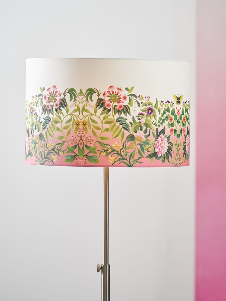 Designers Guild Fuchsia Ikebana Drum Shade - Image 2 of 4 Designers Guild Fuchsia Ikebana Drum Shade - Image 2 of 4