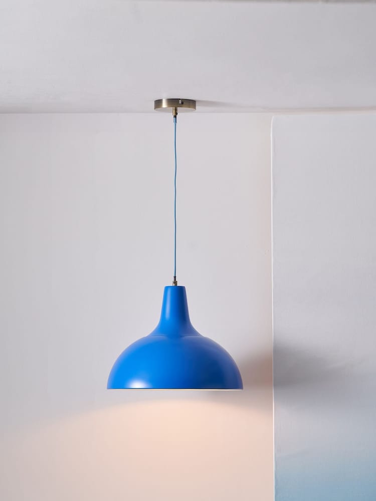 Designers Guild Cobalt Tortona Ceiling Pendant - Image 1 of 5