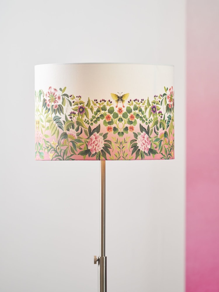 Designers Guild Fuchsia Ikebana Drum Shade - Image 2 of 4 Designers Guild Fuchsia Ikebana Drum Shade - Image 2 of 4