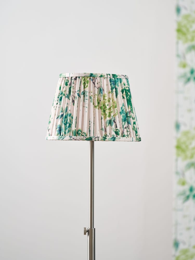 Designers Guild Emerald Kyoto Flower Pleated Shade - Image 1 of 4