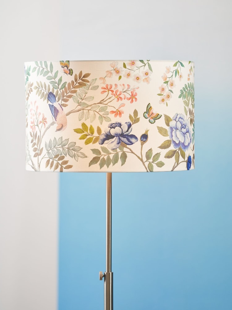 Designers Guild Cobalt Porcelaine de Chine Drum Shade - Image 2 of 4
