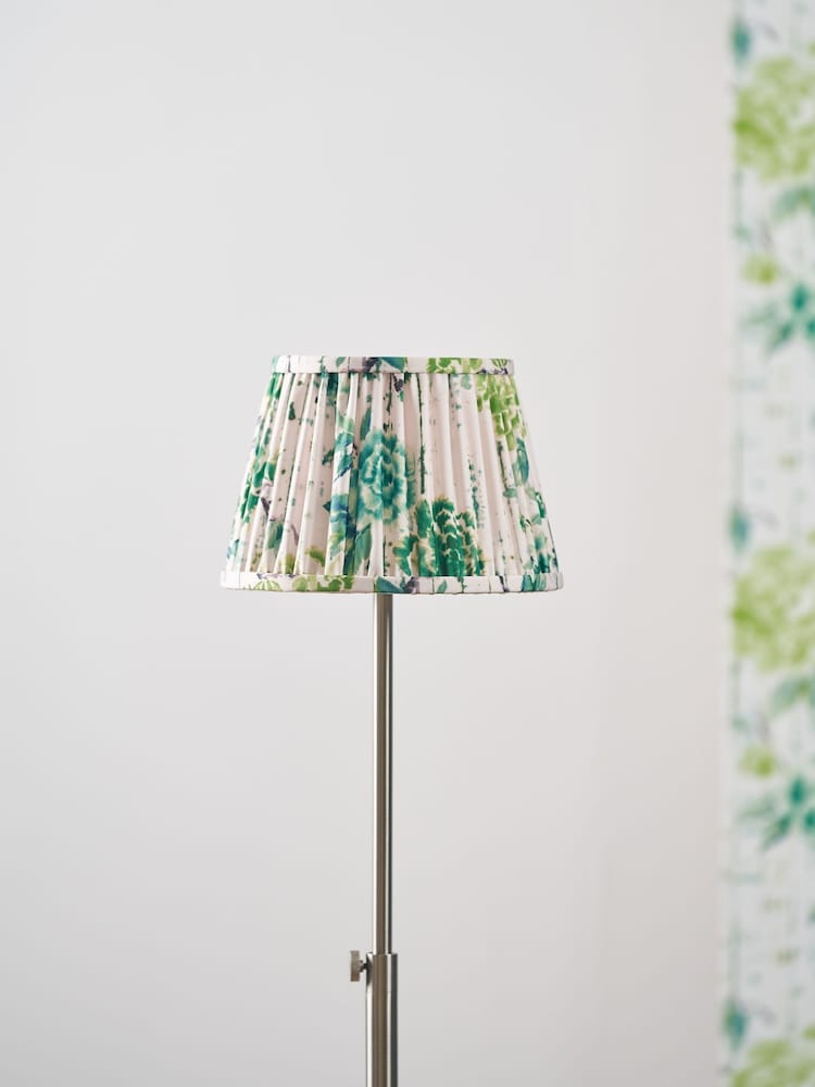 Designers Guild Emerald Kyoto Flower Pleated Shade - Image 1 of 4