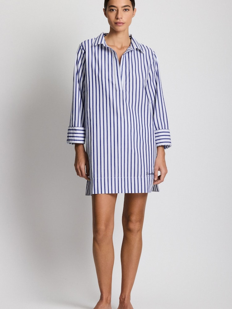 Lauren Ralph Lauren Blue Beachwear Wide Cuff Tunic Cover-Up - Image 1 of 1