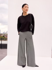 Ro&Zo Black Ultimate Pure Cotton Long Sleeve T-Shirt - Image 1 of 3
