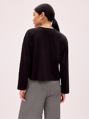 Ro&Zo Black Ultimate Pure Cotton Long Sleeve T-Shirt - Image 3 of 3