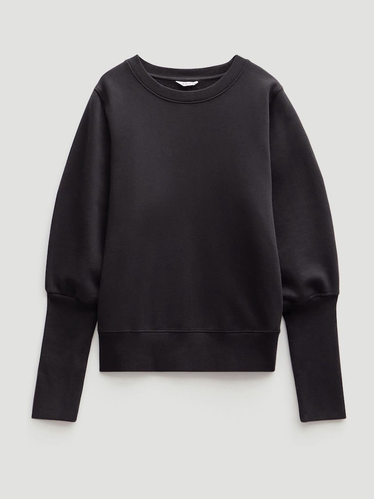 Hush Black Chrome Puff Sleeve Sweatshirt - Image 6 of 6