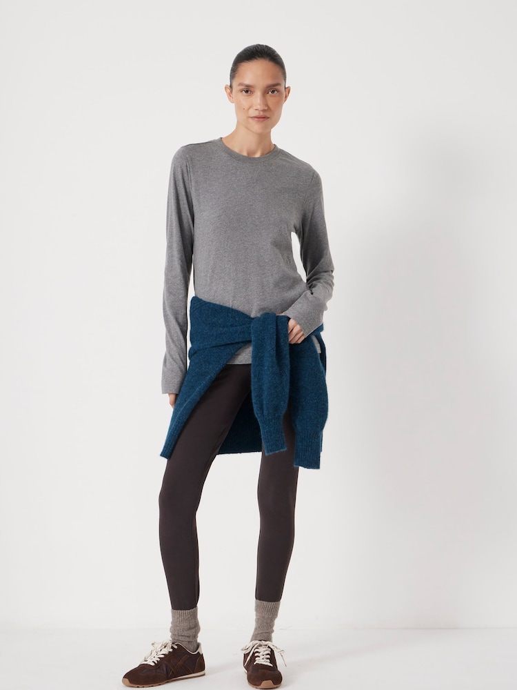 Hush Grey Slim Long Sleeve T-Shirt - Image 2 of 2