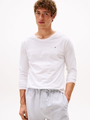 Tommy Hilfiger White Signature Long Sleeve Lounge T-Shirts 3-Pack - Image 2 of 7