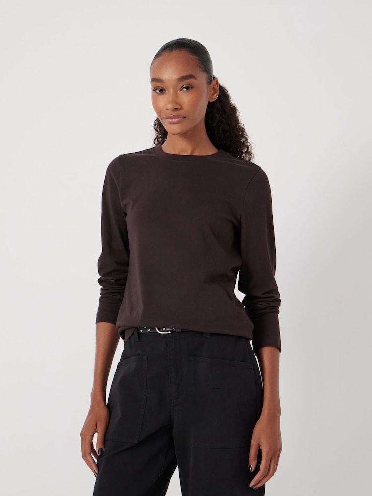 Hush Brown Slim Long Sleeve T-Shirt - Image 1 of 5