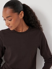 Hush Brown Slim Long Sleeve T-Shirt - Image 3 of 5