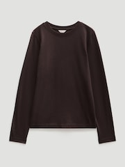 Hush Brown Slim Long Sleeve T-Shirt - Image 5 of 5