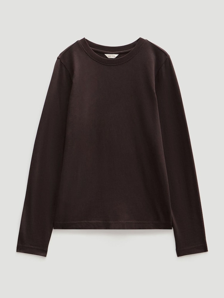 Hush Brown Slim Long Sleeve T-Shirt - Image 5 of 5
