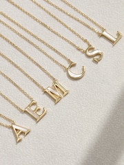 Inicio Gold Tone Mother of Pearl C Initial Pendant - Image 2 of 2
