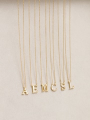 Inicio Gold Plated Mother of Pearl S Initial Pendant - Image 3 of 4