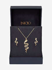 Inicio Cubic Zirconia Snake Gift Box Set - صورة 2 من 3