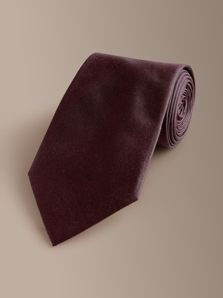 Red Signature Silk Tie - Image 1 of 3