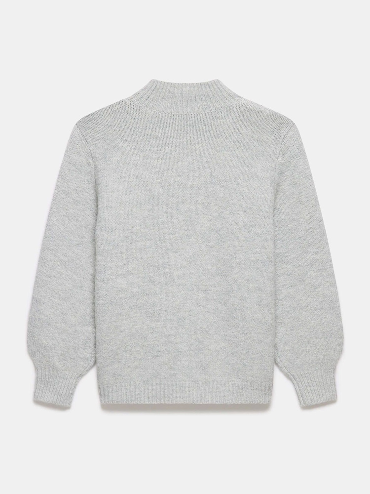 Mint Velvet Grey Knit Star Jumper - Image 8 of 8