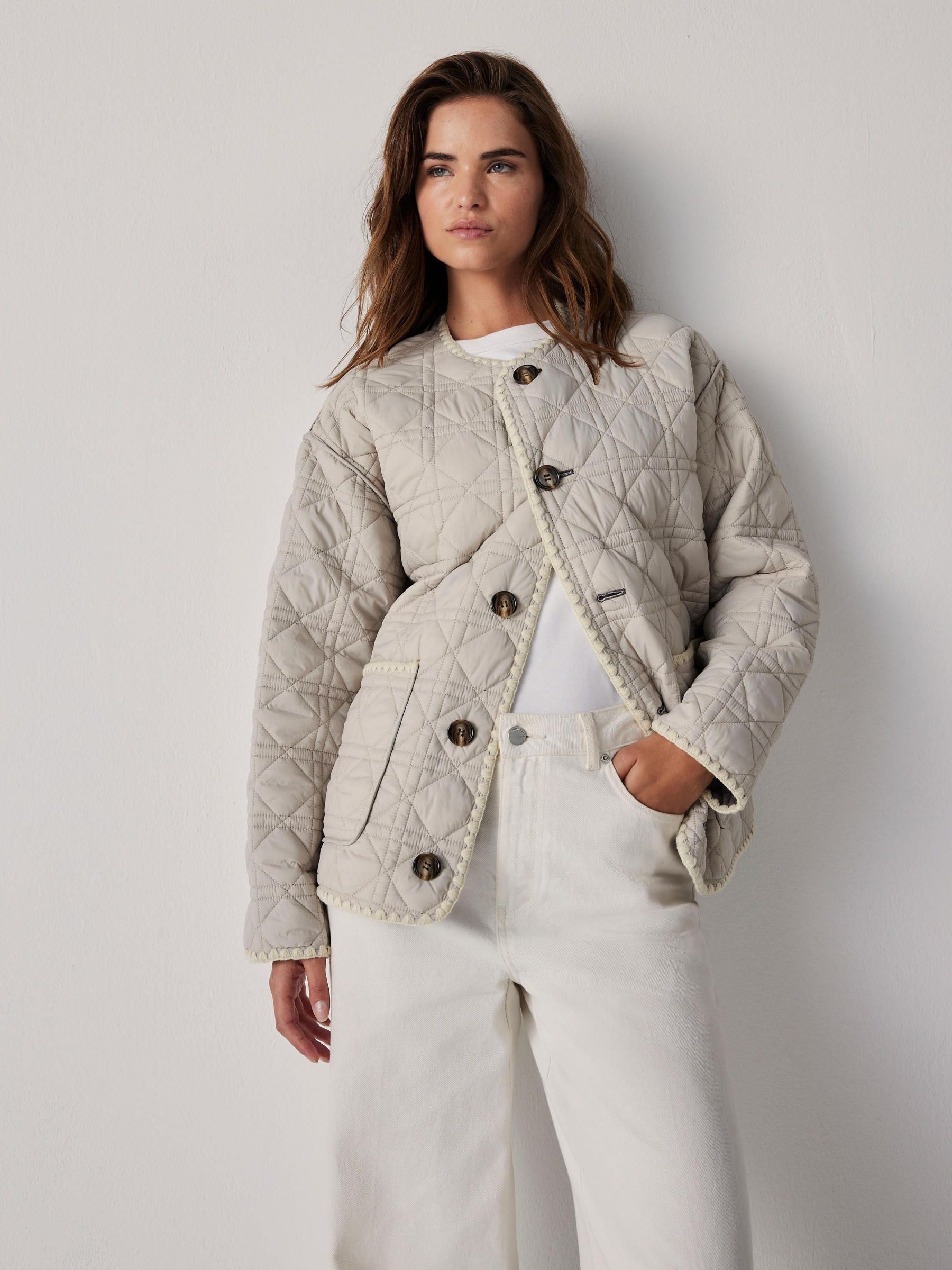 Buy Mint Velvet Brown Reversible Quilted Jacket from Next USA