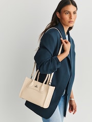 Vivienne Westwood Cream Troy Small Tote Cross-Body Bag - Image 3 of 10