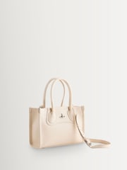 Vivienne Westwood Cream Troy Small Tote Cross-Body Bag - Image 6 of 10